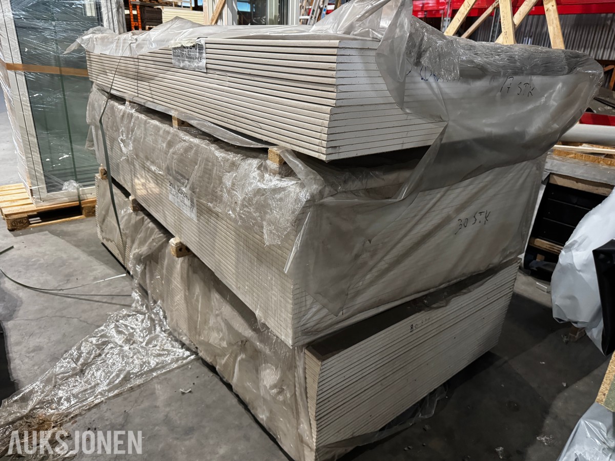 2 pakker Norgips brannplate 15,3x1200x2400 mm