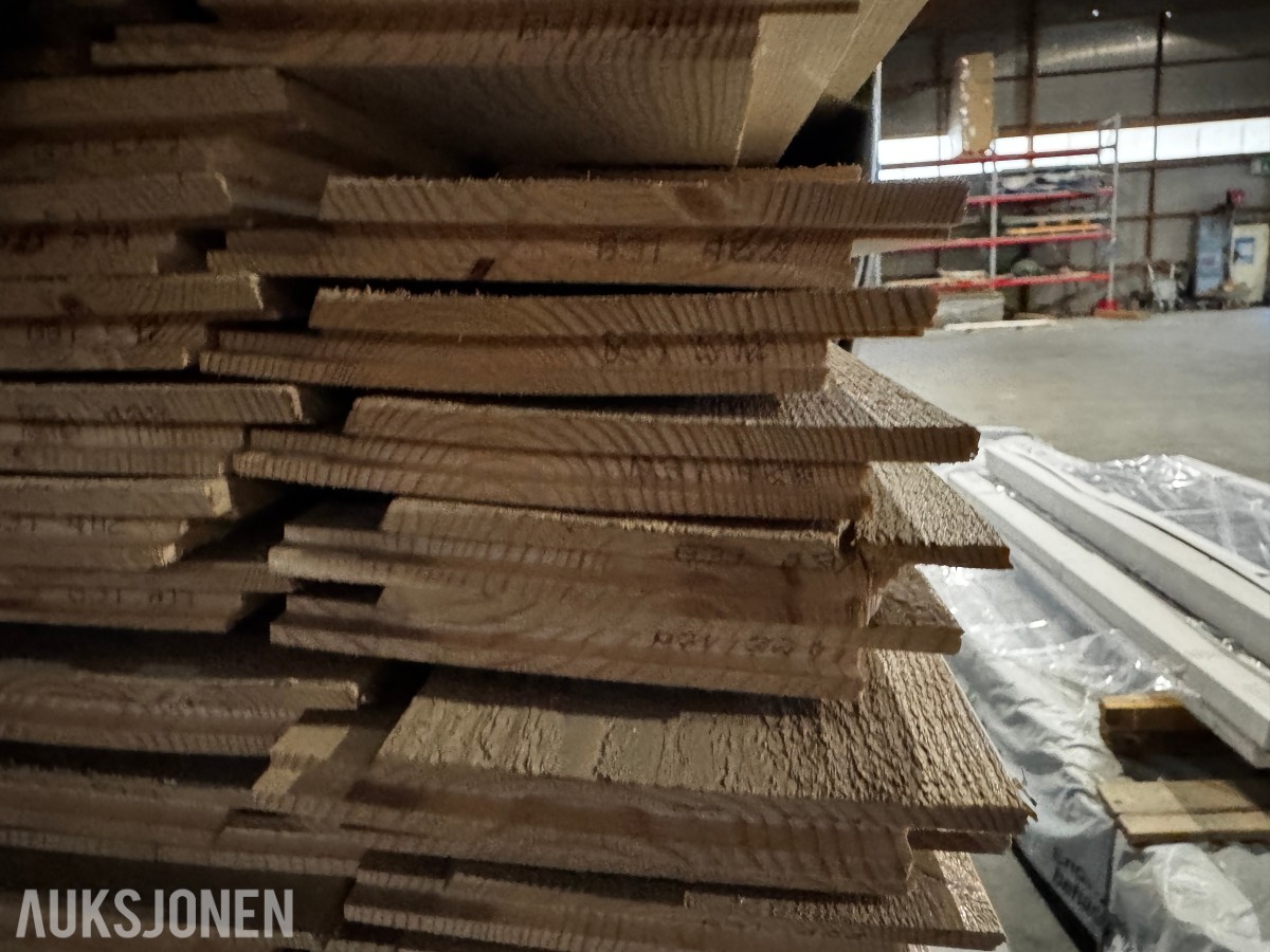 2 pakker kledning dobbeltfals 19x148 mm 1068 meter