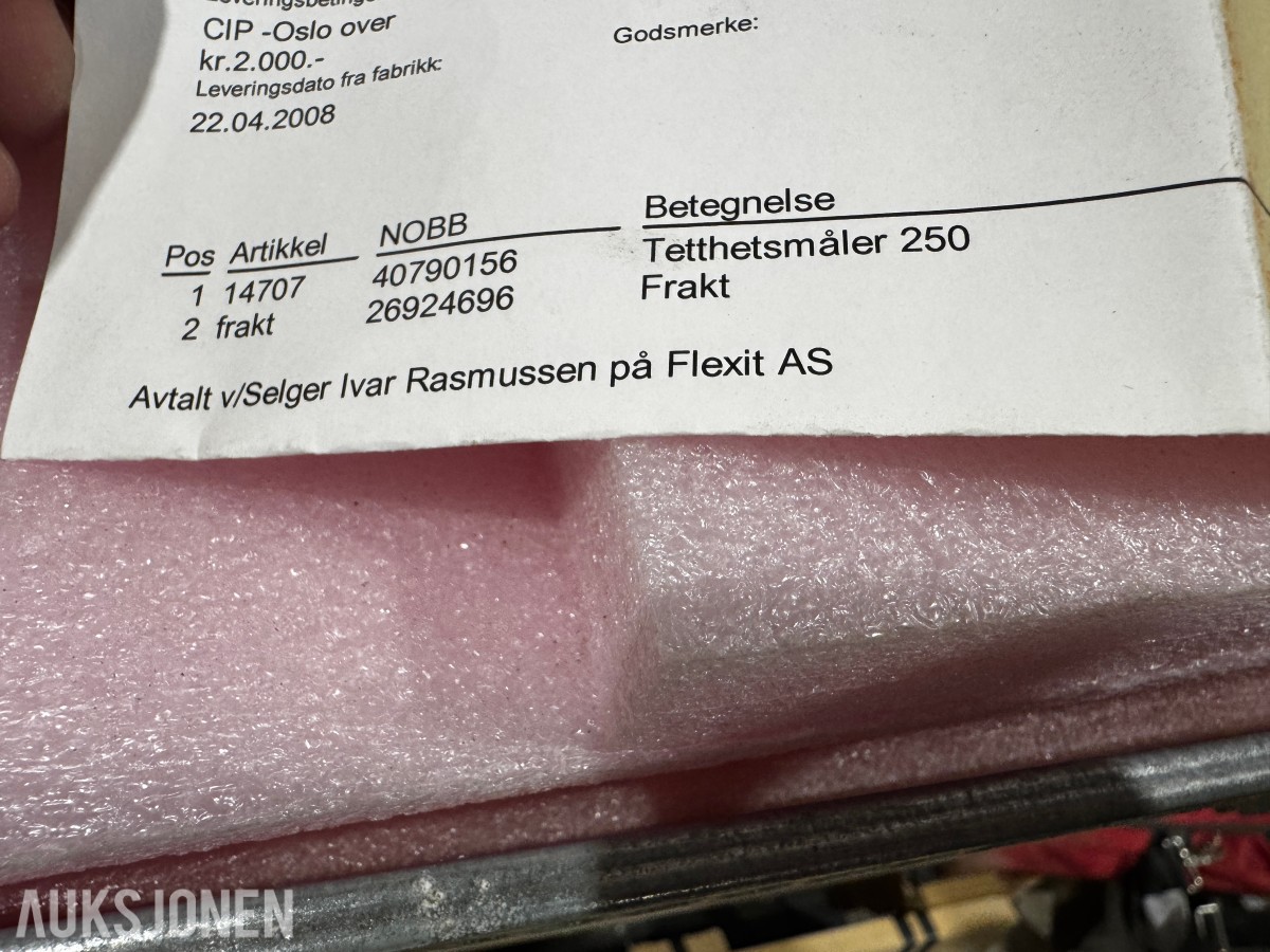 2 stk Flexit 250 tetthetsmåler for hus