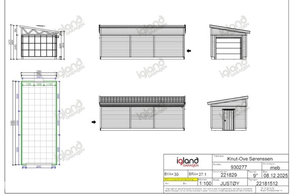 2026 Igland garasje Justøy 840x350 Byggesett