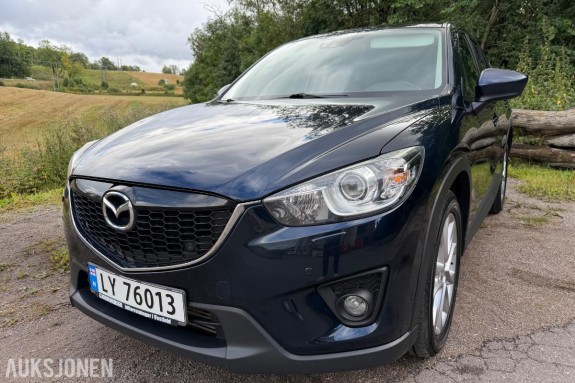 2014 Mazda CX-5 2.2 175hk  4WD automat  skinnseter med memory ryggekamera s+v dekk hengerfeste  eu ok 01.2028 