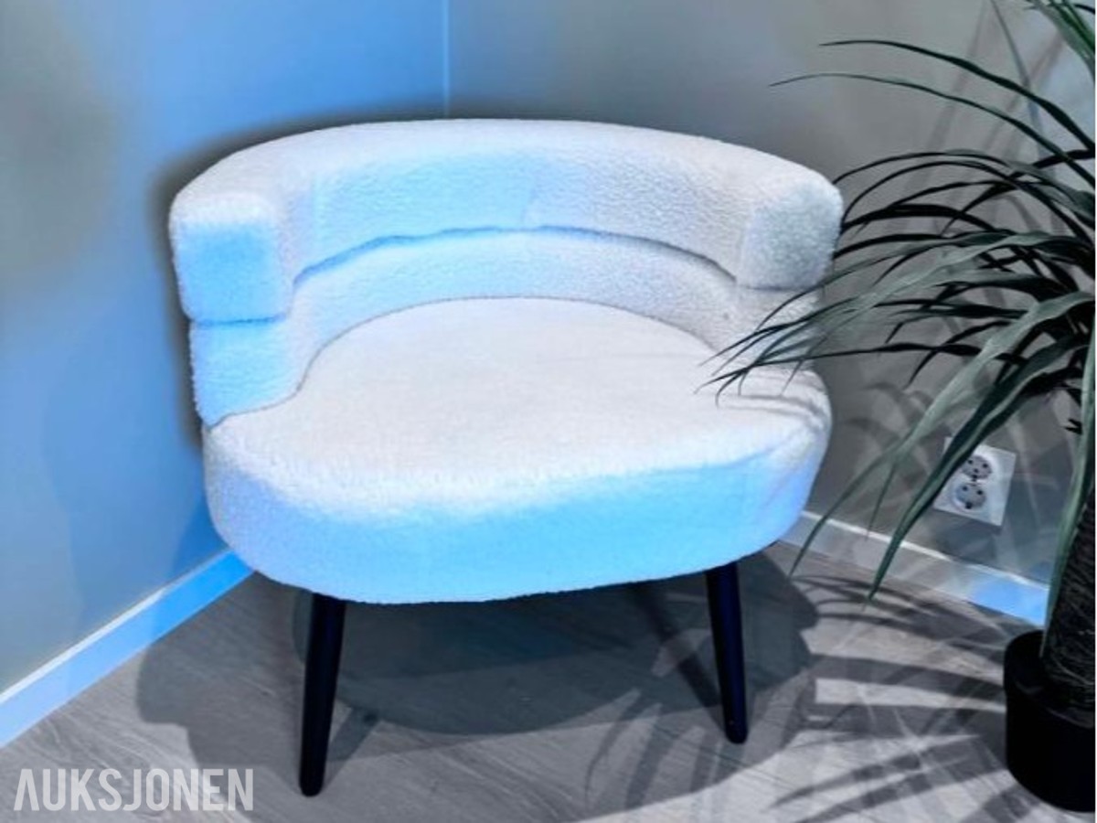 2 STK - TEDDY SOFASTOL – HVIT 2026
