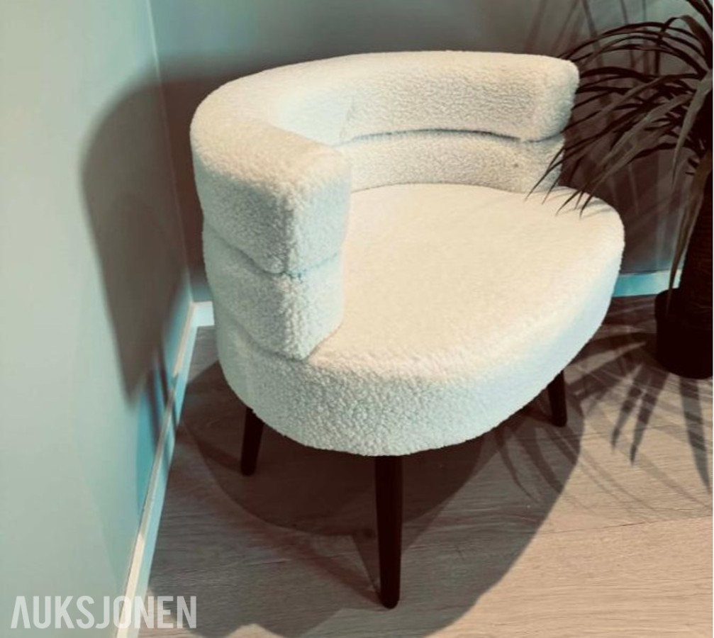 2 STK - TEDDY SOFASTOL – HVIT 2026