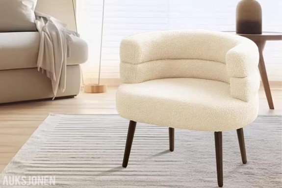 2 STK - TEDDY SOFASTOL – HVIT 2026