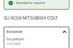 2007 Mitsubishi Colt Automat – EU til 06/2027 – registerkjede – sommer/vinterhjul – uten minstepris