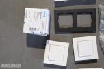 Diverse elektromateriell - Downlights, belysningsutstyr, stikkontakter, smarthus, sikringer, kabler, etc.