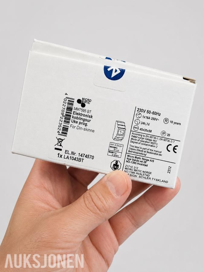 Komplett parti - Micro matic varmestyring, dimmere og koblingsur