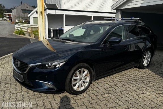 2015 Mazda 6 2.2 Diesel 4WD, Automat, Cruisekontroll, Hengerfeste, Ryggekamera, Skinninteriør, S+V dekk