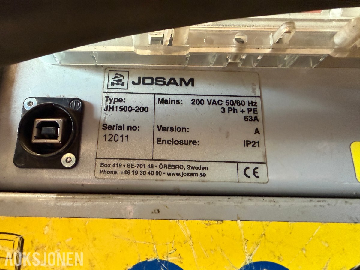 Josam H1500-200 Induksjonsvarmer 15kW