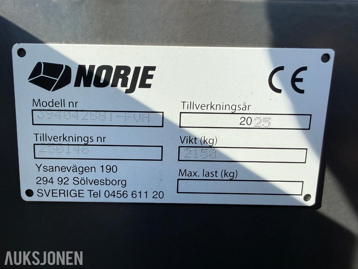 2025 Norje Avrettingsbjelke til hjullaster max 330cm lengde