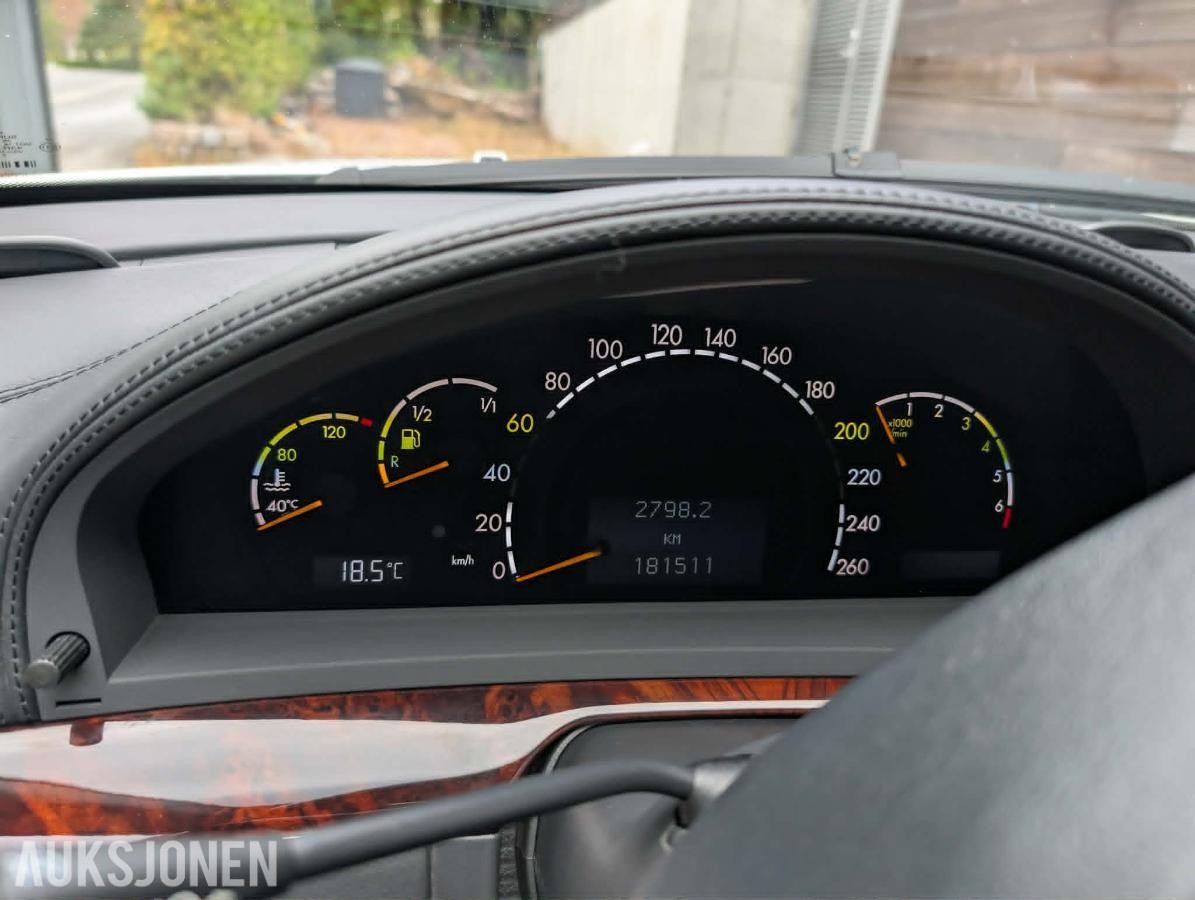 2003 Mercedes-Benz S 500 5.0 V8 306HK 4MATIC Cruisekontroll, Kupevarmer