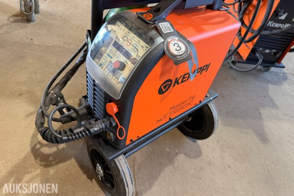 Kemppi MasterTig MLS 2300 ACDC TIG-sveiseapparat med ACX-panel, vogn og argonflaske