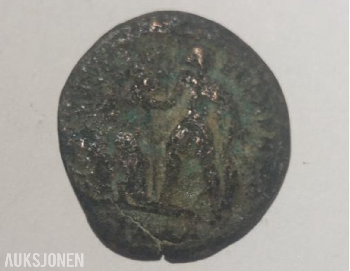 Romerske mynter, 4 stk, Ca 1700 år gamle