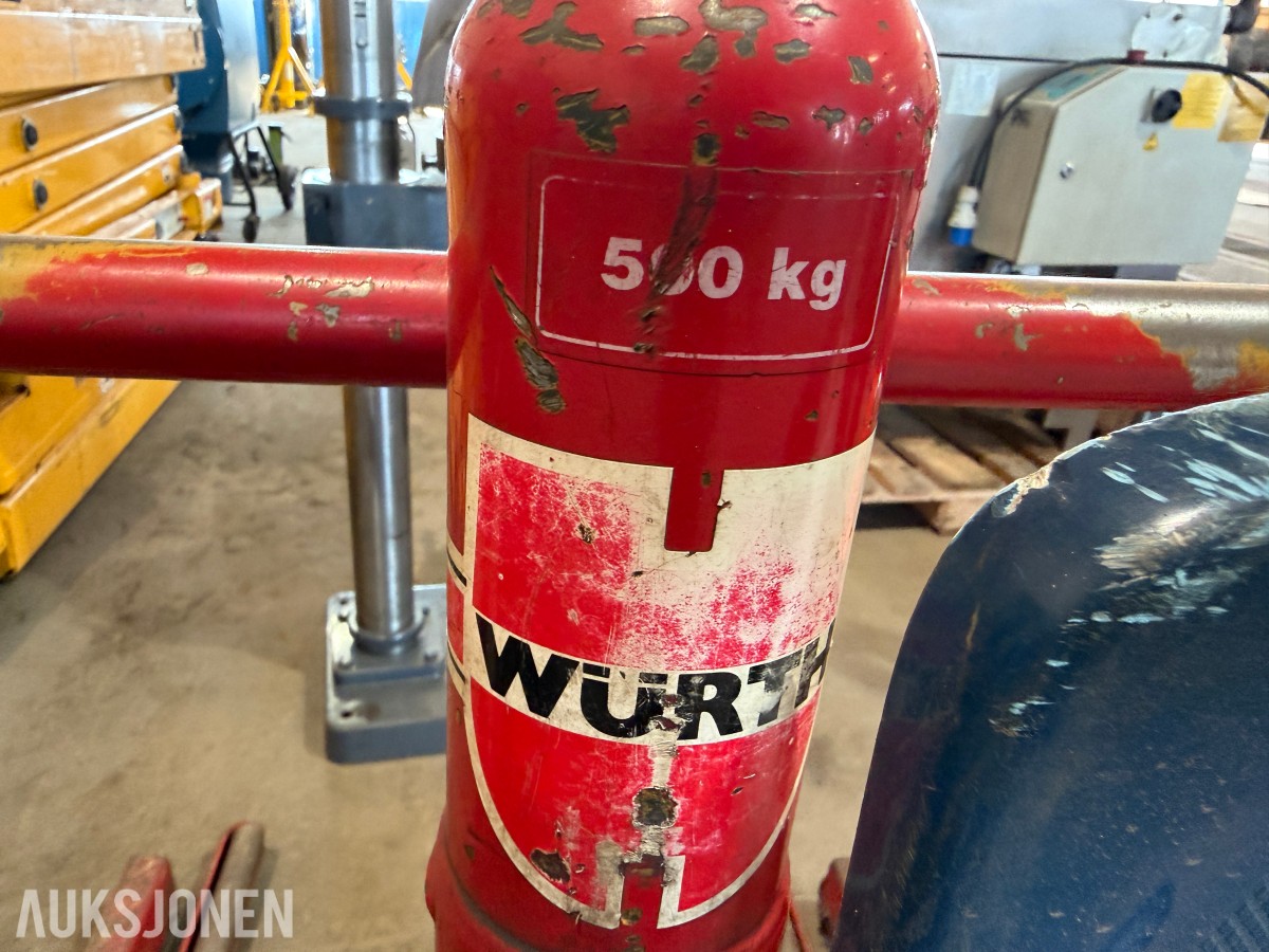 Würth hjulløfter / hjuljekk - 500kg