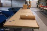Arbeidsbord 120X500cm 90cm høyde Med hjul