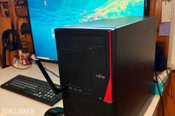 Stasjonær PC Fujtsu 16GB RAM Intel core i7 4770 CPU 3.40GHz Asus Radeon RX470 4Gb 