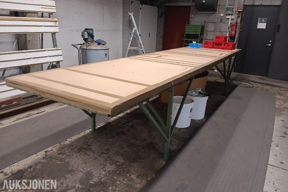 Arbeidsbord uten hjul 120X500cm Høyde 90cm Industri og verksted m.m