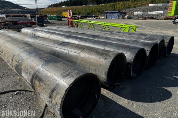 2 stk PE flyteelementer Ø900mm med 9,50 m lengde