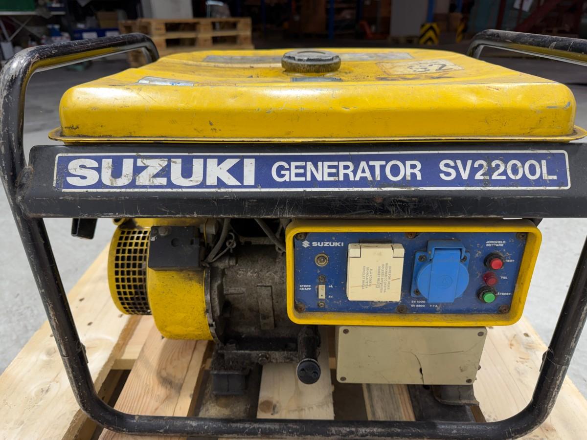 Suzuki SV2200L BENSINDREVET STRØMAGGREGAT 1,7 KVA