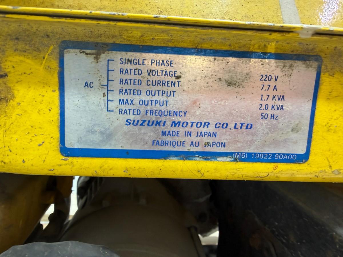 Suzuki SV2200L BENSINDREVET STRØMAGGREGAT 1,7 KVA