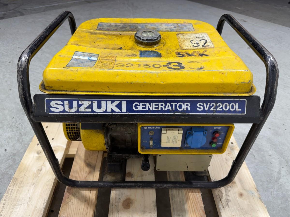 Suzuki SV2200L BENSINDREVET STRØMAGGREGAT 1,7 KVA