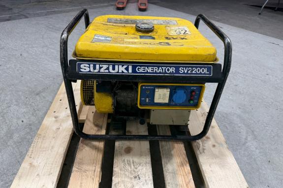 Suzuki SV2200L BENSINDREVET STRØMAGGREGAT 1,7 KVA