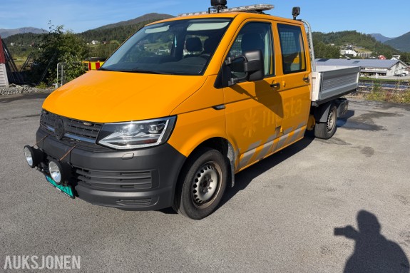 2019 Volkswagen Transporter 2,0 TDI 150hk Lang DoKa 4Motion, Hengerfeste, Kran, Automat