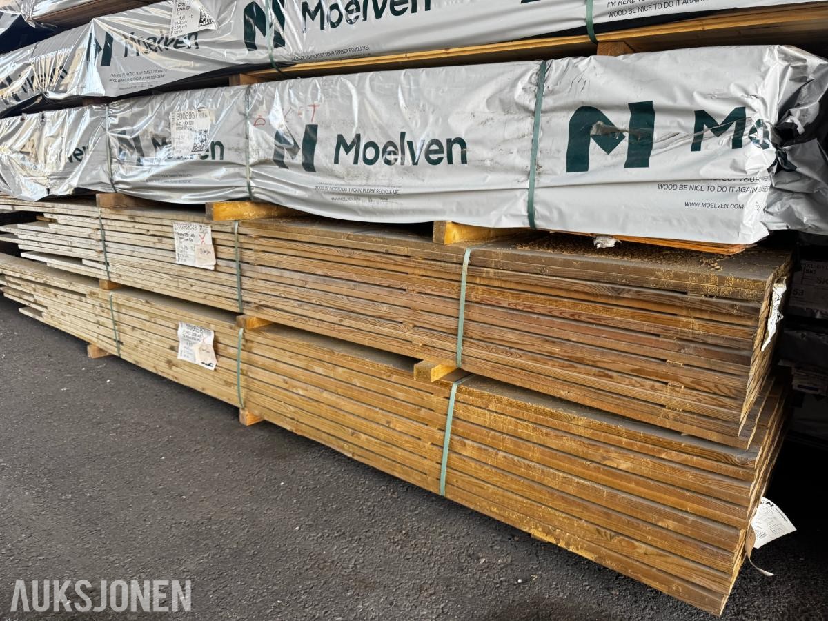 1 pakke terrassebord  impregnert 28x145 mm 