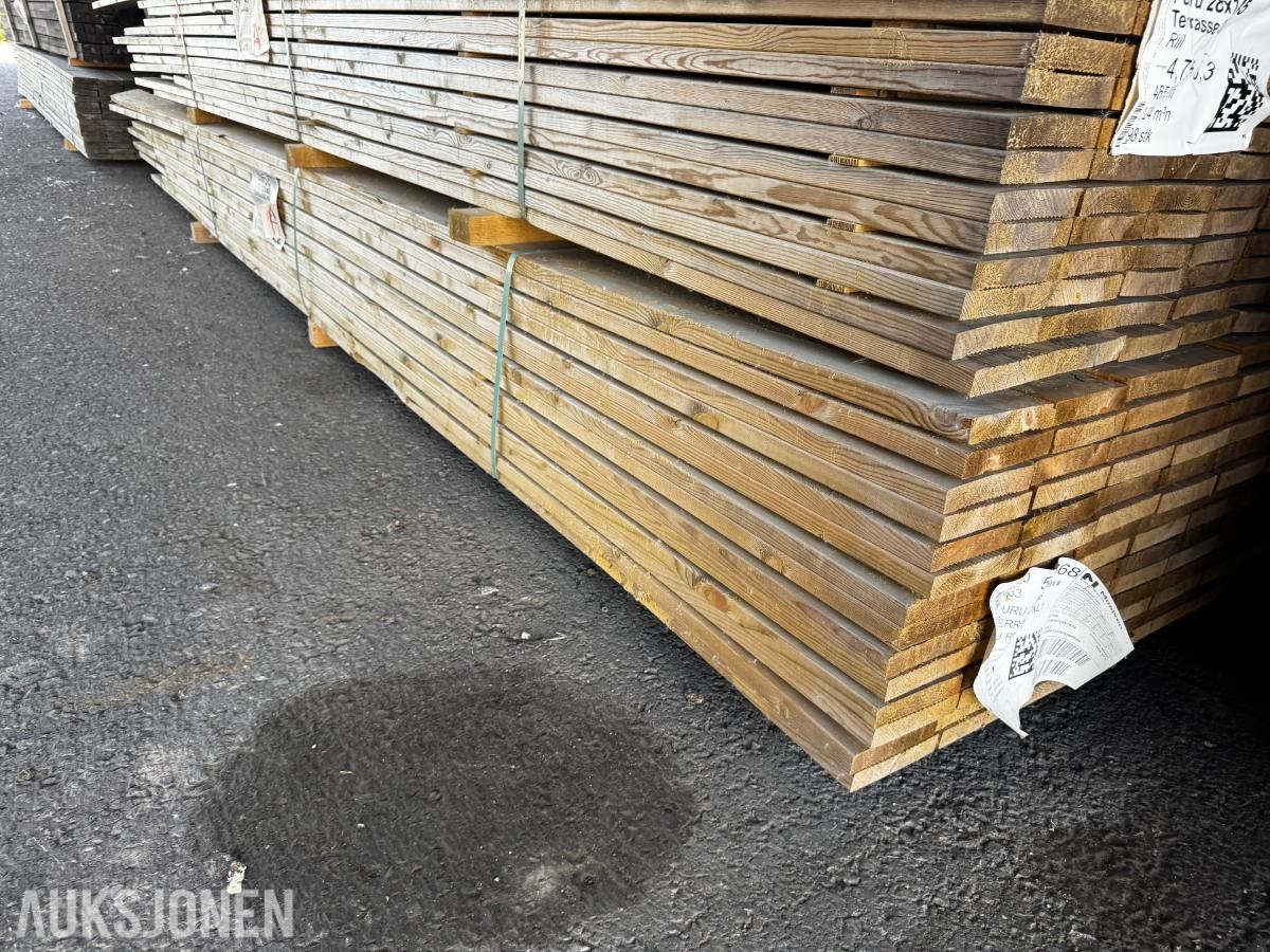 1 pakke impregnert terrassebord 28x145 mm