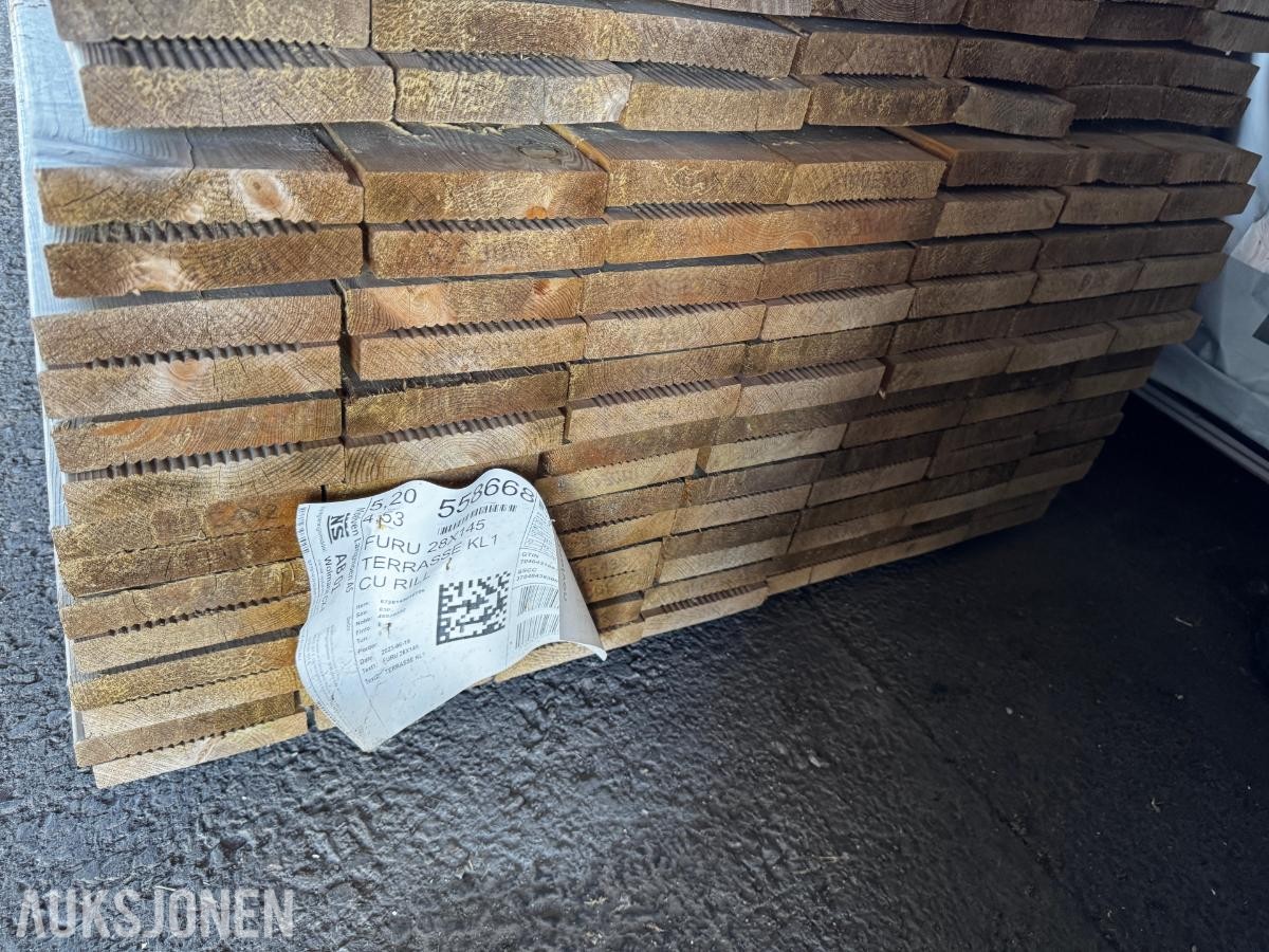 1 pakke impregnert terrassebord 28x145 mm