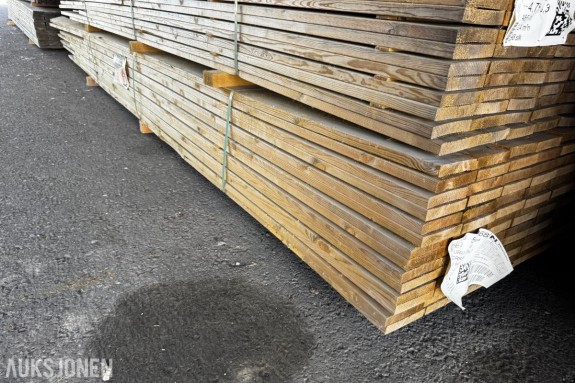 1 pakke impregnert terrassebord 28x145 mm