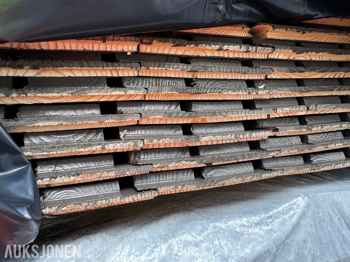 1 pakke kledning dobbeltfals med spor  19x148 mm