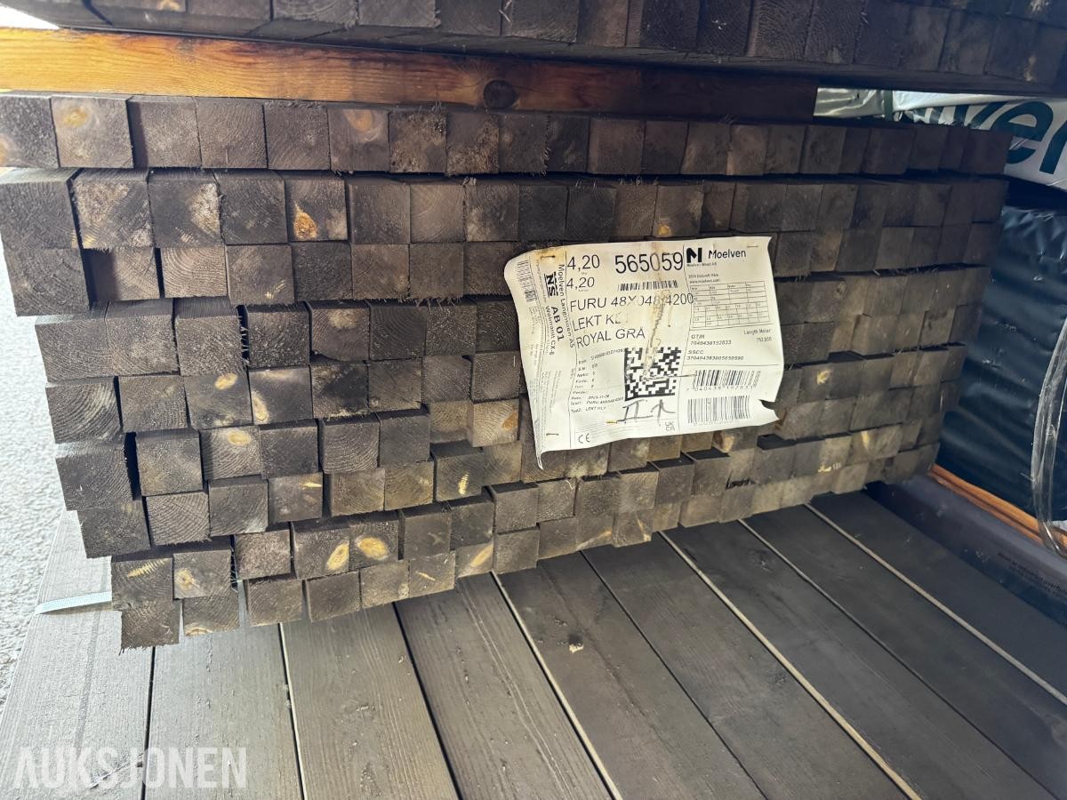 1 pakke impregnert furu lekt 48x48 mm