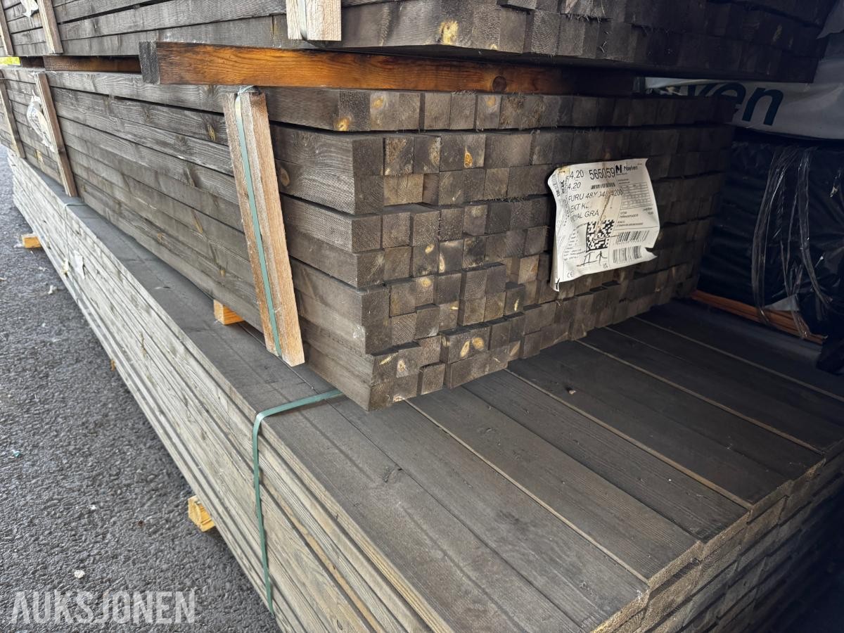 1 pakke impregnert furu lekt 48x48 mm