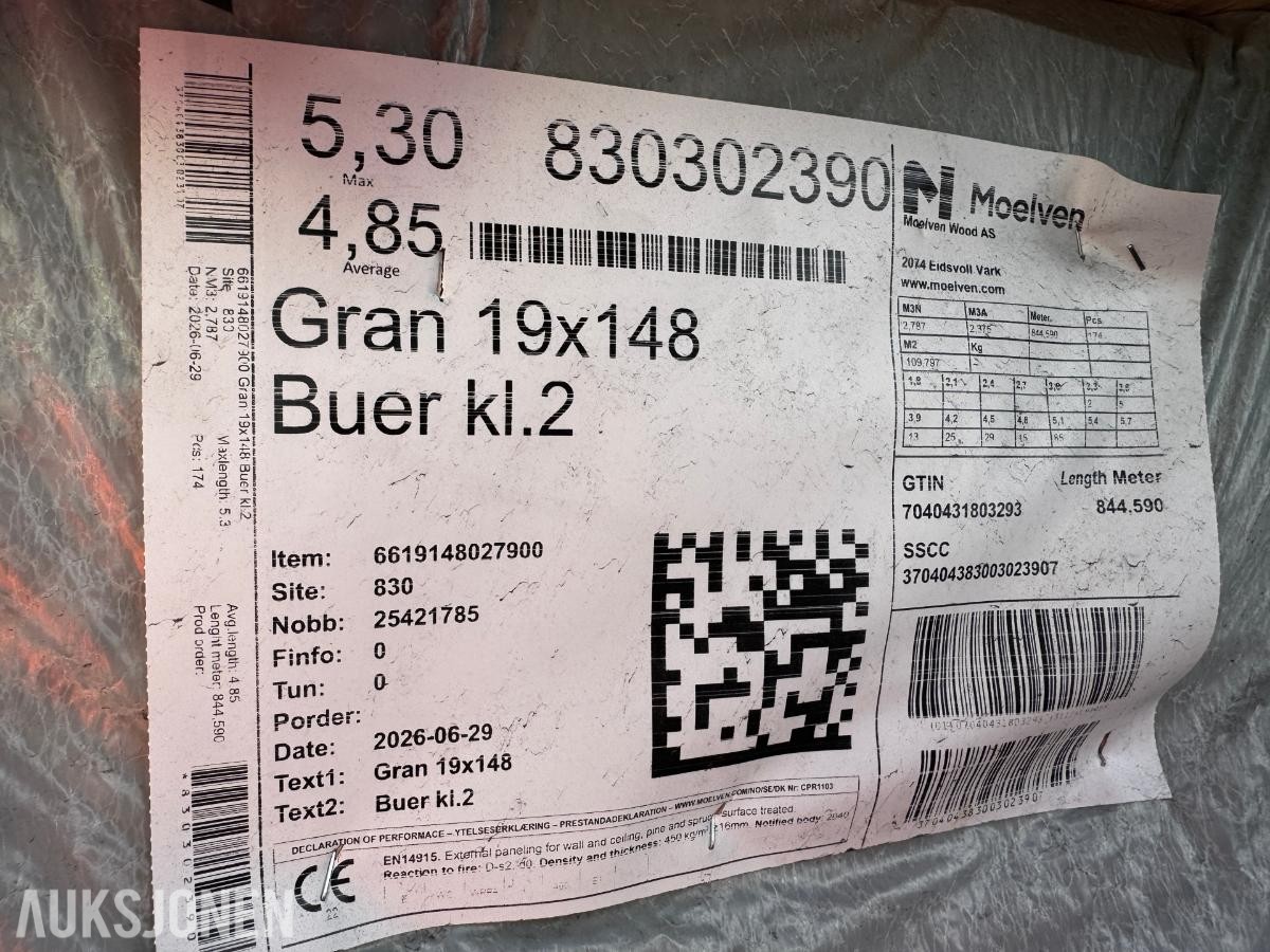 1 pakke Buerkledning 19x148 mm