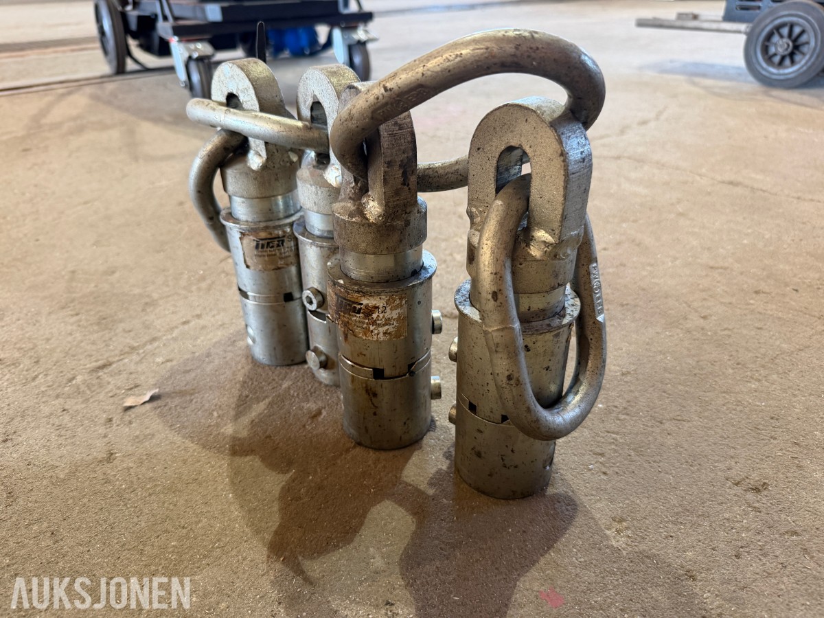 4 stk. TIC S-12 63 mm Laxåhylser for løfte-/surrekrok