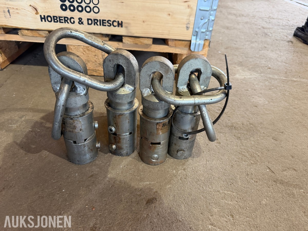 4 stk. TIC S-12 63 mm Laxåhylser for løfte-/surrekrok