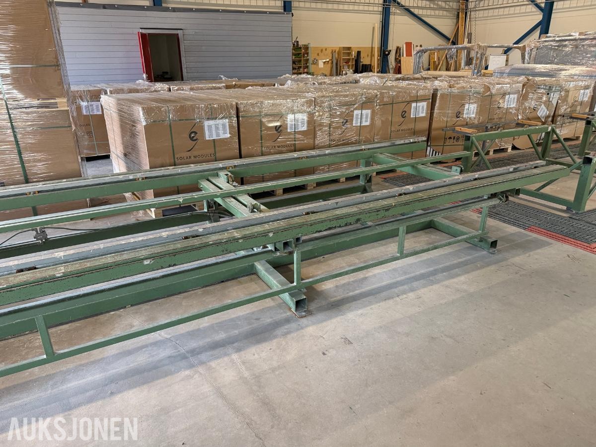 Hydraulisk butterfly-/vendeanlegg for veggelementer