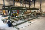 Hydraulisk butterfly-/vendeanlegg for veggelementer