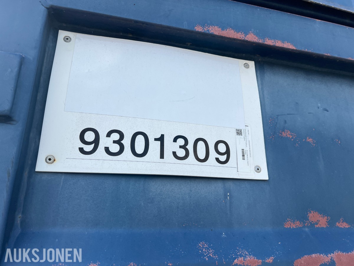 15 fot sagcontainer med Ernex gjerdesag