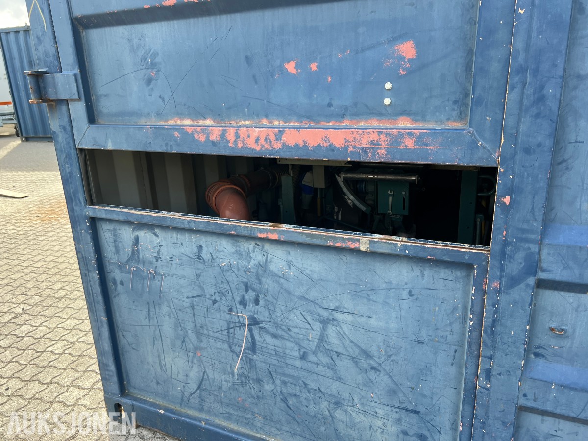 15 fot sagcontainer med Ernex gjerdesag