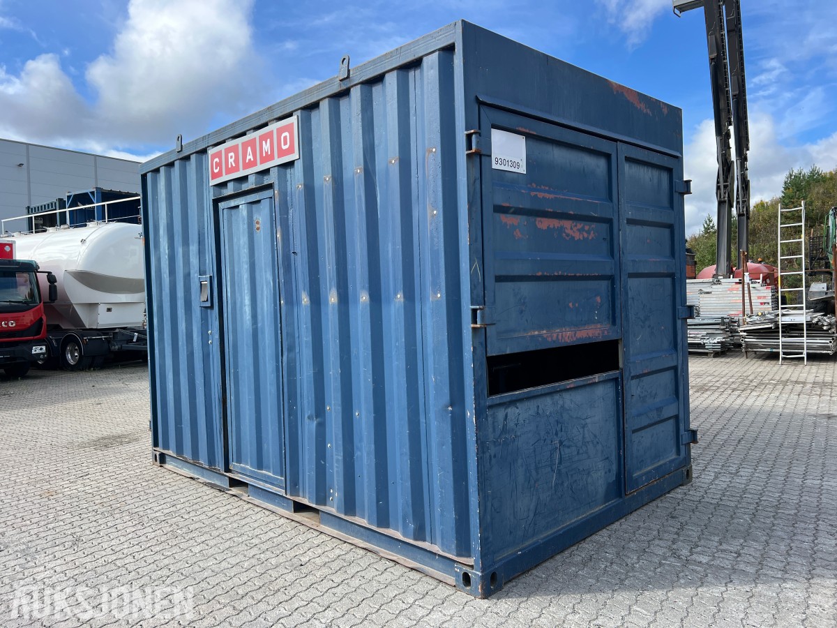 15 fot sagcontainer med Ernex gjerdesag