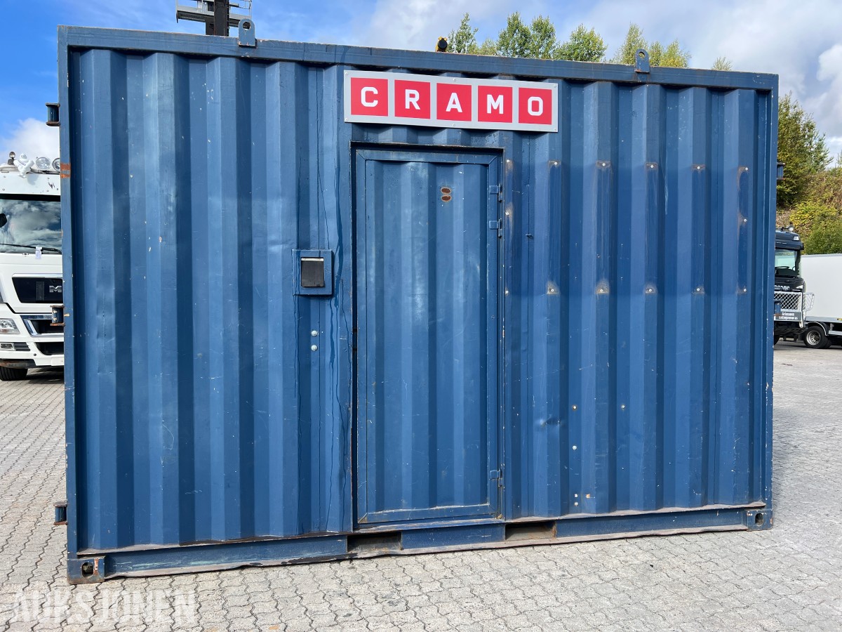 15 fot sagcontainer med Ernex gjerdesag