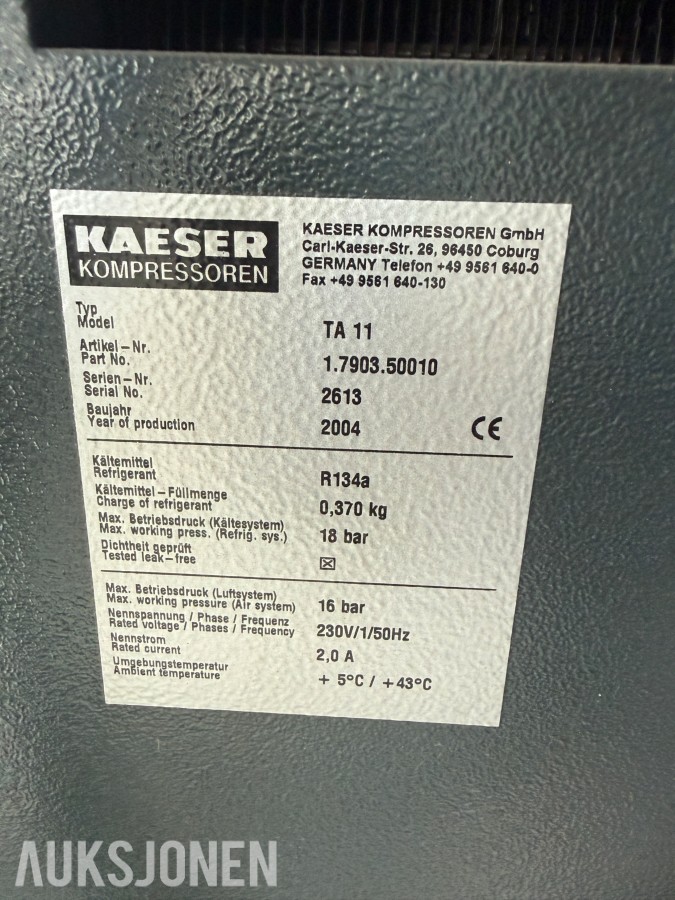 2004 Kaesser TA 11