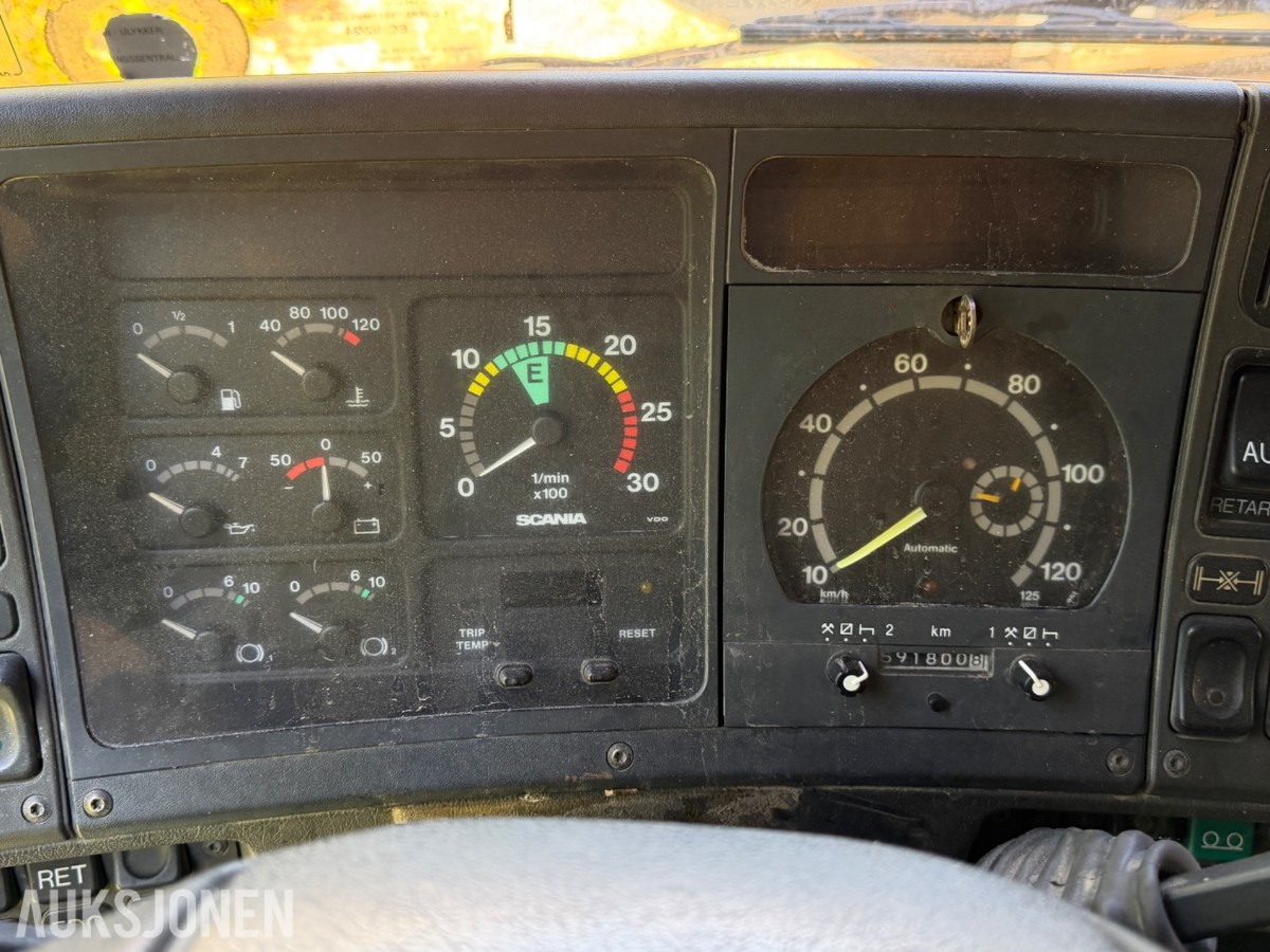 1996 Scania R143 m/ delebil, REP OBJEKT