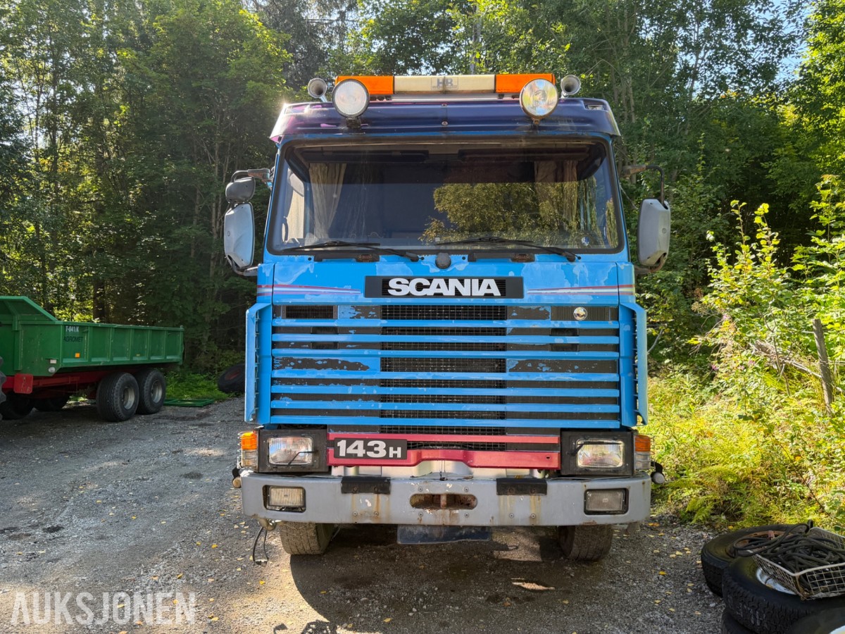 1996 Scania R143 m/ delebil, REP OBJEKT