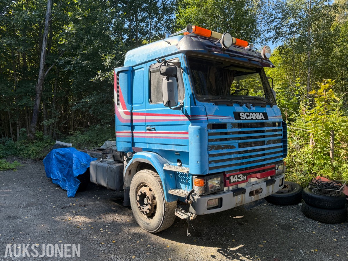 1996 Scania R143 m/ delebil, REP OBJEKT