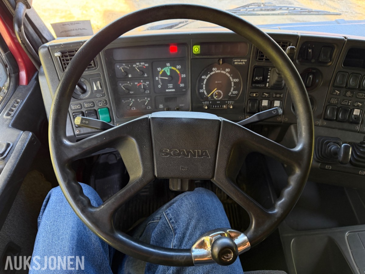 1996 Scania R143 m/ delebil, REP OBJEKT