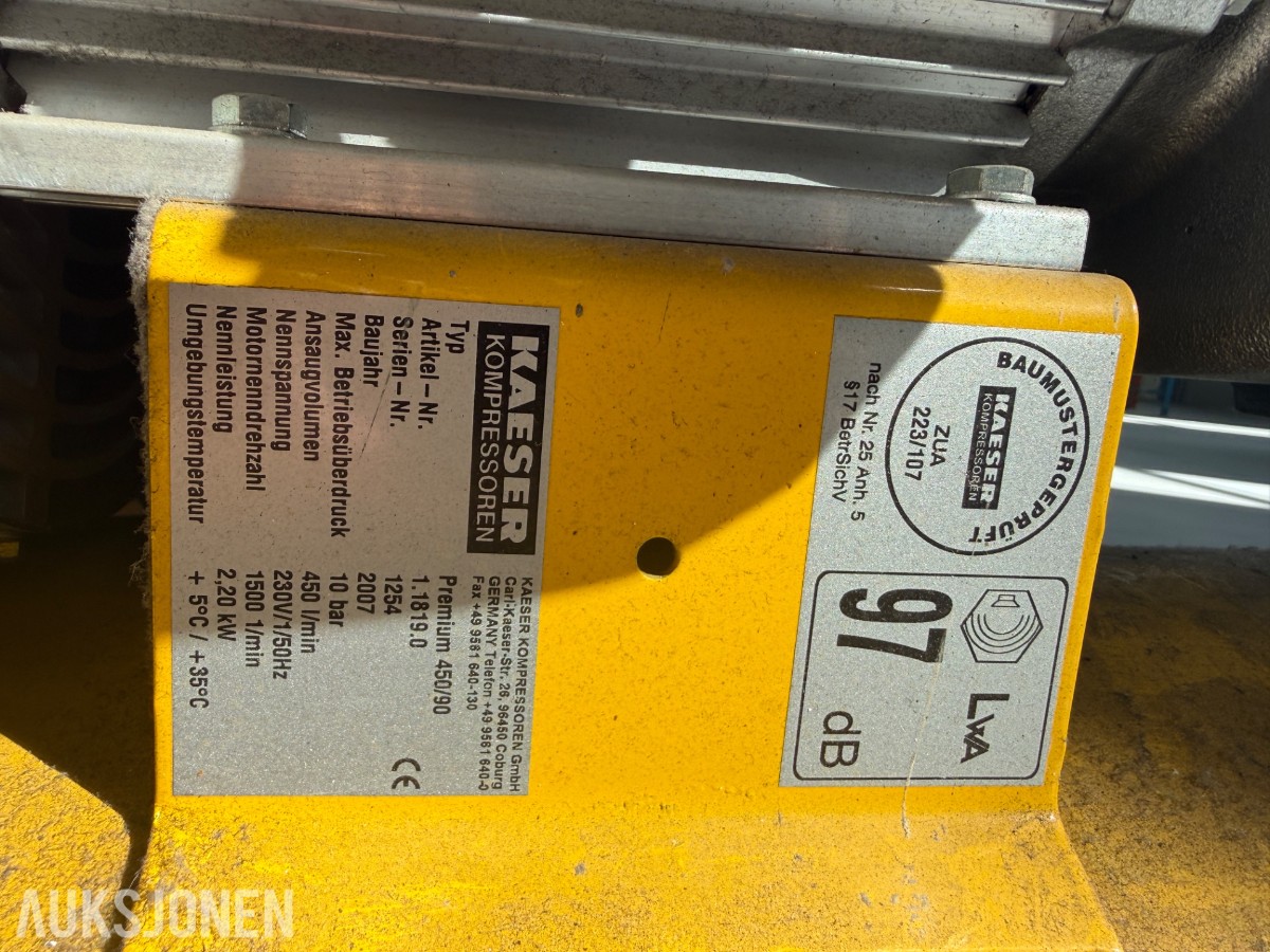 2007 Kaesser Premium 450/90 W Kompressor 
