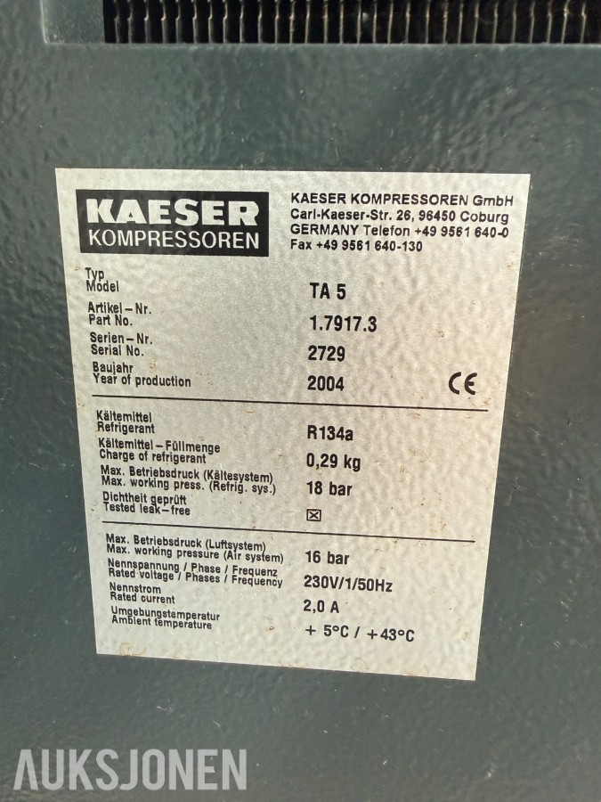 2004 Kaesser TA 5 Kompressor